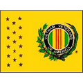 Vietnam Veterans of America 3' x 5' Indoor Flag with Pole Sleeve and Fringe